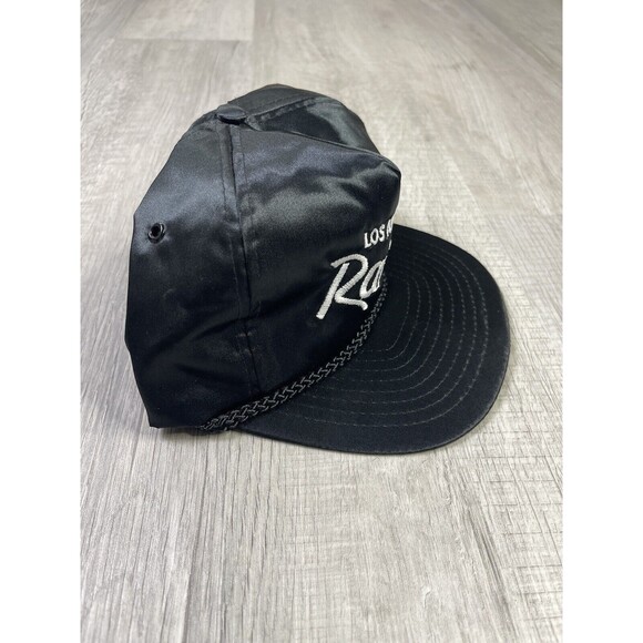 Vintage NFL Los Angeles Raiders Script Satin Hat NWA Nissin 90s Rap Eazy E - Picture 4 of 10